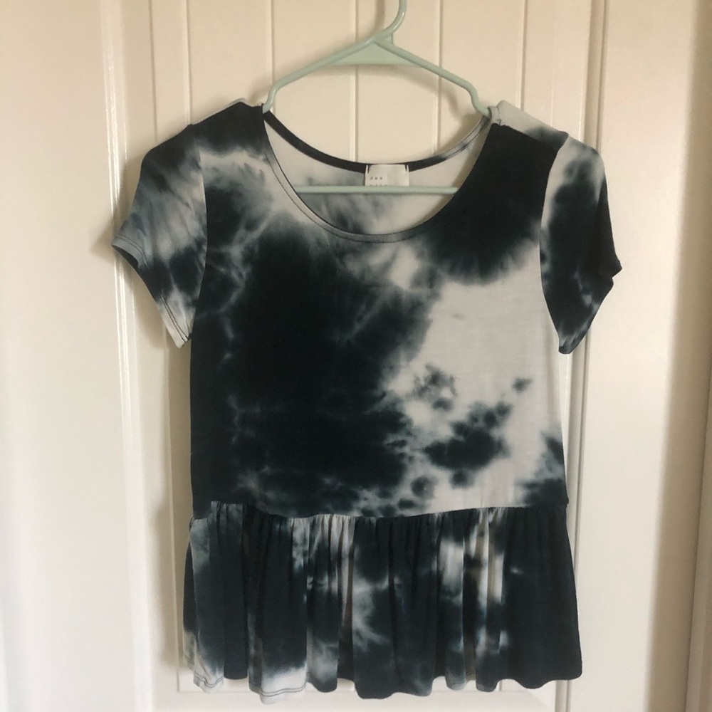 A tie dye women’s shirt